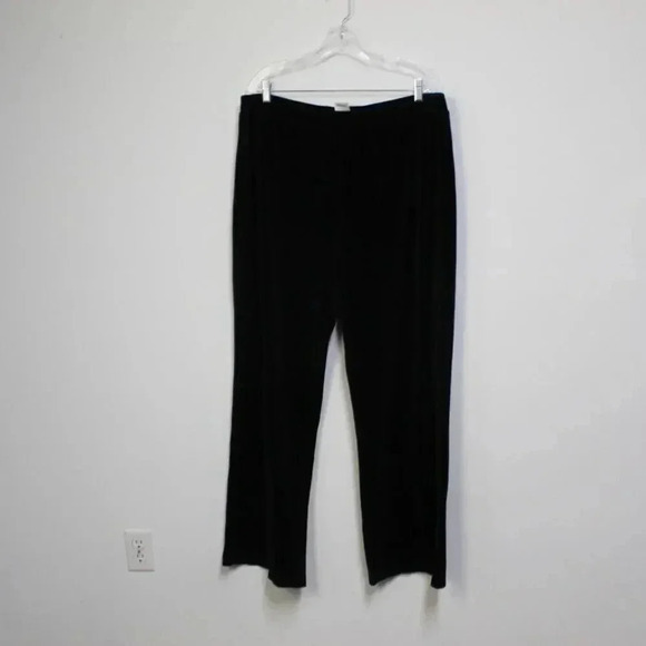 ST.JOHN sport lack wide leg velour track pants xl - Picture 6 of 12
